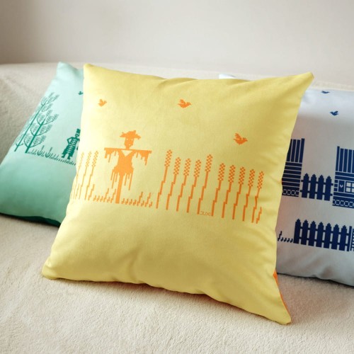 Welwetowa poszewka na poduszkę dekoracyjną Kłosy.jpg