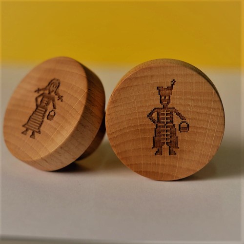 Zestaw gałek drewnianych Święconka 2 szt./śr. 5 cm.jpg