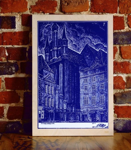 Grafika na sklejce Kosciol Marii Panny w Toruniu .jpg