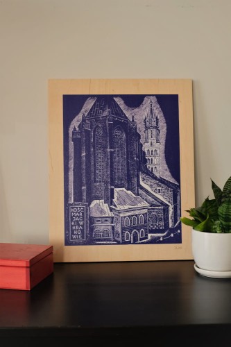 Grafika na sklejce Kosciol Mariacki.jpg