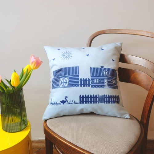 Welwetowa poszewka na poduszkę dekoracyjną Dzień i noc.jpg