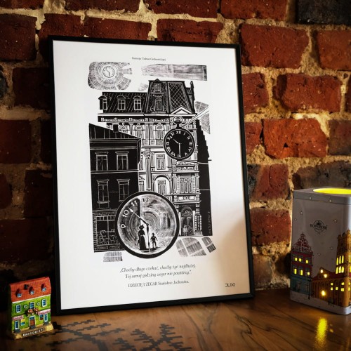 Grafika Staroświecki sklep Wedel_czarno_bialy.jpg