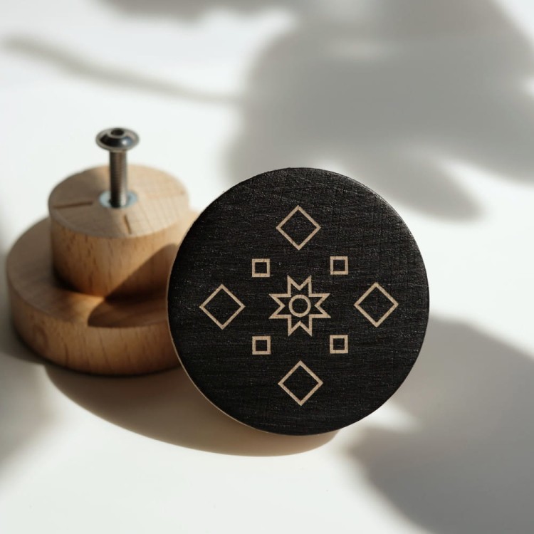 Gałka drewniana Pod Gwiazdą 2_czarna.jpg