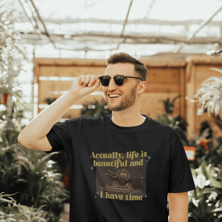 Koszulka unisex Życie jest piękne.jpg