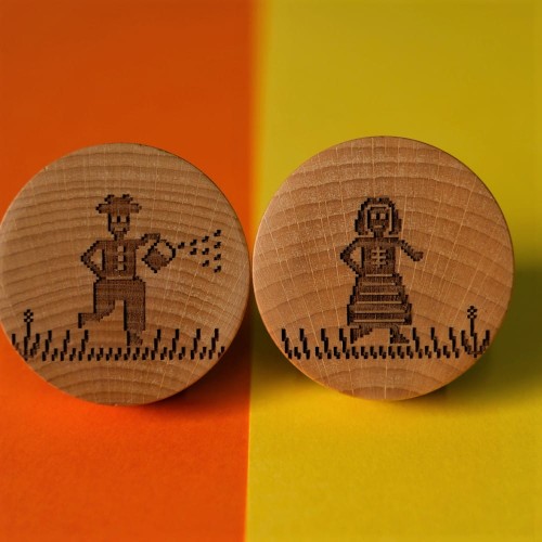 Zestaw gałek drewnianych Dyngus 2 szt./śr. 5 cm.jpg