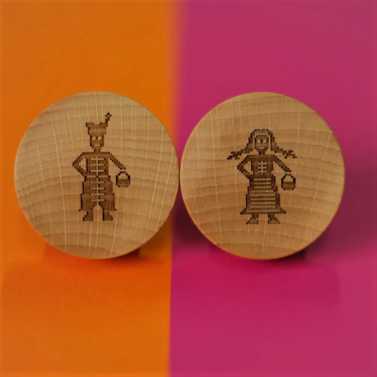 Zestaw gałek drewnianych Święconka 2 szt./śr. 5 cm.jpg